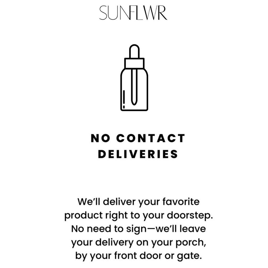 No Contact Deliveries.